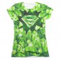 Superman Kryptonite Sublimation Juniors T-Shirt Green