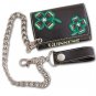 Guinness Triple Clover Black Chain Wallet