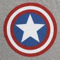 Captain America Shield Logo Tee Shirt - Heather Grey Gray