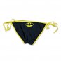 Batman Logo DC Comics Bandeau Swimsuit Two-Piece Bikini Black