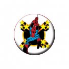 Spiderman Stars Style Button White