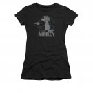 Family Guy Juniors Evil Monkey Tee Shirt Black