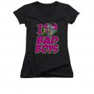 Batman Juniors I Heart Bad Boys Tee Shirt Black