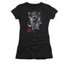 Sons Of Anarchy Group Fight Juniors T-Shirt Black