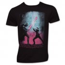 Star Wars Men's Darth Vader Vs. Luke Skywalker Duel Tee Shirt Black