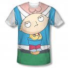Family Guy Peter Stewie Carrier Costume Sublimation T-Shirt White