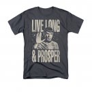 Star Trek Live Long And Prosper Spock T-Shirt Gray