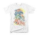 Justice League Halftone Tee Shirt White