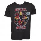 Iron Man Helmet Junk Food Brand TShirt Black
