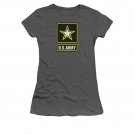 US Army Logo Juniors T-Shirt Gray