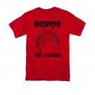 King Of The Hill Honor Thy Father Tee Shirt Red