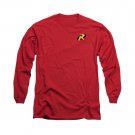 Batman Robin Logo Long Sleeve T-Shirt Red