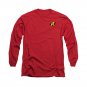 Batman Robin Logo Long Sleeve T-Shirt Red