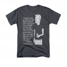 King Of The Hill Men's Boomhauer Quote Tee Shirt Gray