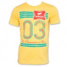 Miller High Life Striped Tee Yellow