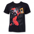 Harley Quinn Gun Flag Tee Shirt Black