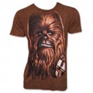 Star Wars Big Chewbacca Face T Shirt Brown