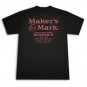 Maker's Mark Whisky Label Graphic Tee Shirt Black