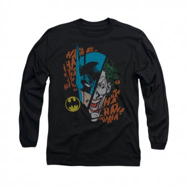 Batman Broken Visage Long Sleeve T-Shirt Black