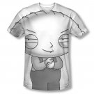 Family Guy Stewie Head Sublimation T-Shirt White