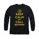 Batman Keep Calm Long Sleeve T-Shirt Black