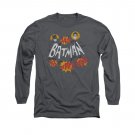 Batman Classic TV Sound Effects Long Sleeve T-Shirt Gray