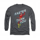 The Flash Faster Than You Long Sleeve T-Shirt Gray