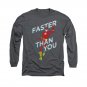 The Flash Faster Than You Long Sleeve T-Shirt Gray