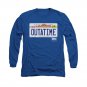 Back To The Future OUTATIME Long Sleeve T-Shirt Blue