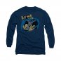 Batman Through The Night Long Sleeve T-Shirt Blue