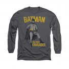 Batman Classic TV Caped Crusader Long Sleeve T-Shirt Gray