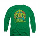 Martian Manhunter Circle Long Sleeve T-Shirt Green
