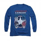 Justice League Four Stars Long Sleeve T-Shirt Blue