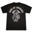 Sons Of Anarchy Reaper Arch Logo Graphic Tee Shirt Black