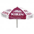 Kirin Beer Heavy Duty Vinyl Patio Table Beach Umbrella White