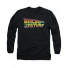 Back To The Future Logo Long Sleeve T-Shirt Black
