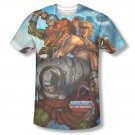 He-Man Masters Of The Universe Heroes Villains Sublimation T-Shirt Blue