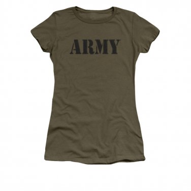US Army Classic Logo Juniors T-Shirt Green