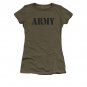 US Army Classic Logo Juniors T-Shirt Green