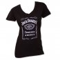 Jack Daniel's Women's V-Neck TShirt Black