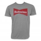 Budweiser Men's Vintage Logo T-Shirt Gray