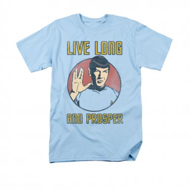 Star Trek Spock Live Long T-Shirt Blue