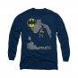 Batman Bat Knockout Long Sleeve T-Shirt Blue