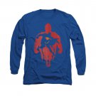 Superman Super Knockout Long Sleeve T-Shirt Blue
