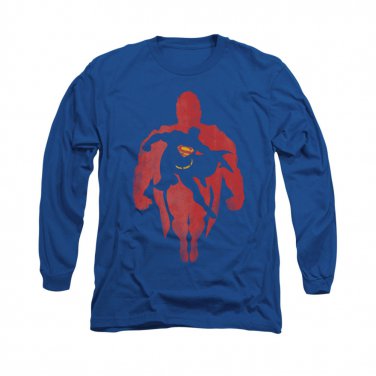 Superman Super Knockout Long Sleeve T-Shirt Blue