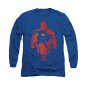 Superman Super Knockout Long Sleeve T-Shirt Blue