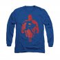 Superman Super Knockout Long Sleeve T-Shirt Blue
