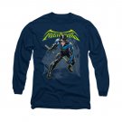 Batman Nightwing Long Sleeve T-Shirt Blue