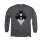 Batman Simple Bat Long Sleeve T-Shirt Gray