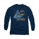 Batman Knight Watch Long Sleeve T-Shirt Blue